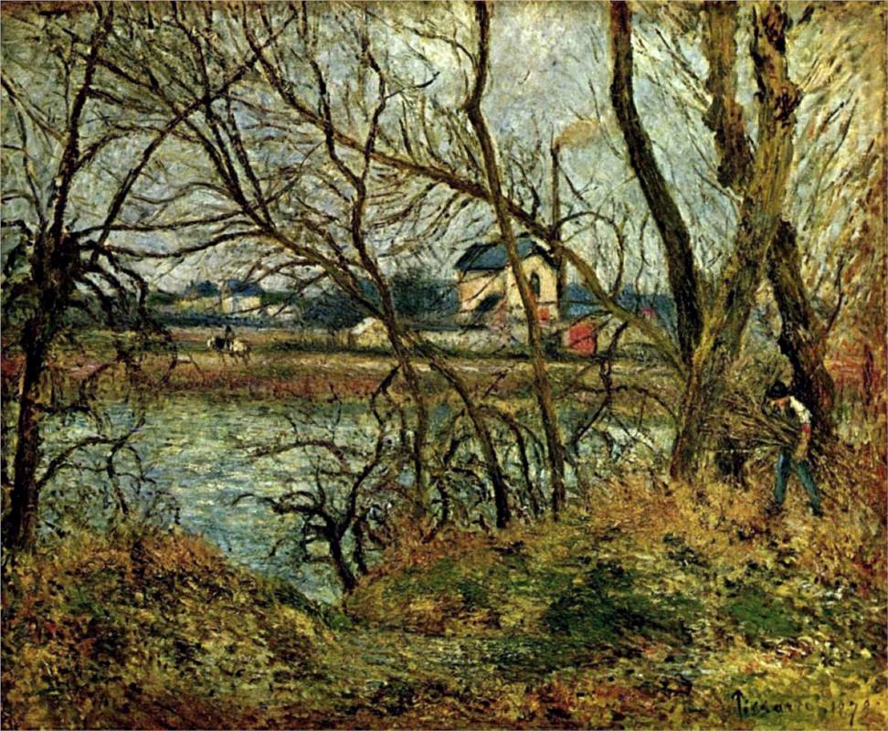 The Climbing Path, l Hermitage - Camille Pissarro Paintings